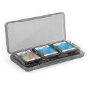 3DS ゲームソフト収納ケース ミニ 6枚収納 DS/2DS/3DS通用 収納 ゲームカード 持ち歩く ポケット入れ (ブラック)