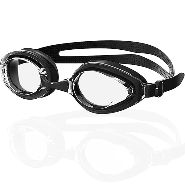 スイムゴーグル おおわく 高品位 防水 水泳 ゴーグル スイムゴーグル プール ジム 競泳用曇り止め ダイビングゴーグル 大人用 フィットネスモデル スイミングゴーグル ゴーグル ((透明な黒))