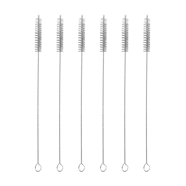 ストローブラシ 哺乳瓶ブラシ ロングチューブブラシ 飲用ストロー＆ホース専用 極細タイプ 隙間ブラシ ..