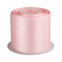 両面サテンリボン 幅75mm 長さ22M 手芸 DIY 花束 ギフト ラッピング 包装-ライトピンク