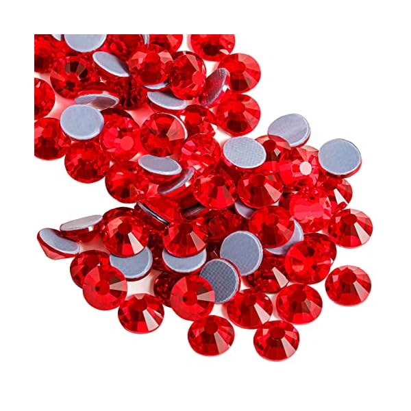 （ビーズランド） ホットフィックスラインストーン、2880ピース フラットバック クリスタル ラインストーン クラフト 衣服 DIY装飾用、ライトシャム、SS8、2.3～2.5mm