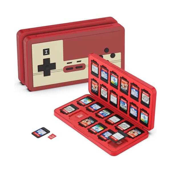 24枚 ゲームカード 収納ボックス スイッチ 対応 ソフトケース 24枚Micro SD メモリーカード 収納可 Switch/Switch Lite/Switch OLED モデル対応 コンパクト 薄型 軽量 防塵 持ち運 傷つき防止
