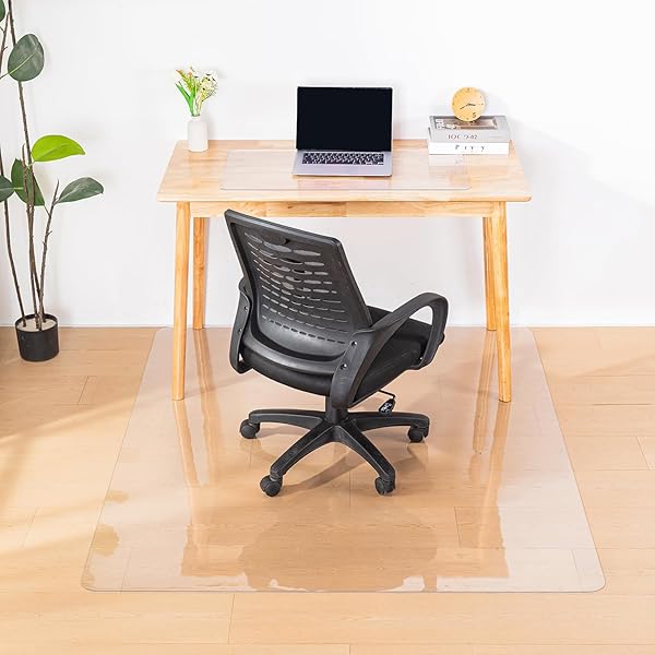 キッチンマット 透明 90*120cm 厚さ1.5mm 床保護マット 拭ける クリア PVCマット 台所マット キズ防止 滑り止め カットできる 汚れ防止 床暖房対応 お手入れ簡単