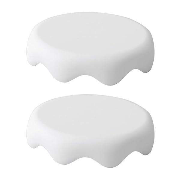 マグカップ 蓋 シリコン 蓋 コップ 蓋 耐熱、耐寒、防塵、気密、漏れ防止、シリコン蓋、繰り返し使用可能、食洗機対応、ホワイト 密閉カップの蓋 (ホワイト 2パック)