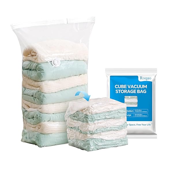 布団圧縮袋 圧縮袋 衣類 中号(70x50x30cm) 5枚セット 掃除機対応 防カビ 防ダニ 衣類収納 布団収納 旅..