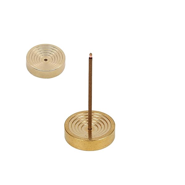 お香 立て おしゃれ ミニ 線香立て 真鍮 インセンスホルダー ミニサイズ 銅 省スペース 安定感 重量感 不燃素材 イベント用 持ち運び便利