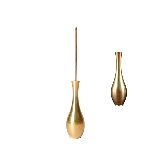 お香 立て おしゃれ ミニ 線香立て 真鍮 インセンスホルダー ミニサイズ 銅 省スペース 安定感 重量感 不燃素材 イベント用 持ち運び便利