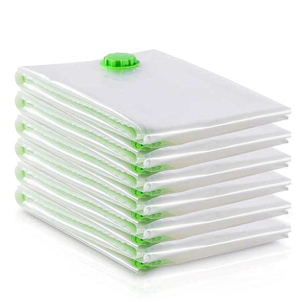 布団圧縮袋【6枚セット110*80＊3枚 80＊60＊3枚】 特大サイズ 強い収納力 ふとん圧縮袋 ダブルチェック..