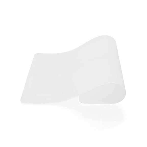 シリコンシート シリコンマット 18.6×14.4cm 1枚 洗える ツール キズ防止 滑り止め ホワイト (18.7*14.3CM)