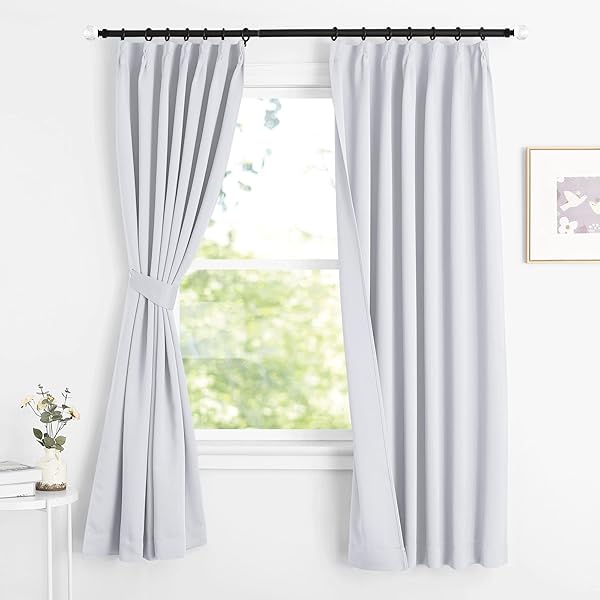 1級遮光 カーテン 断熱 防寒 防音 幅100cm丈220cm ネイビー 2枚セット 防音 防寒 カーテンセット 省エネ かわいい 玄関 アパート マンション 部屋 学校 レストラン ライトグレー ライトグレー