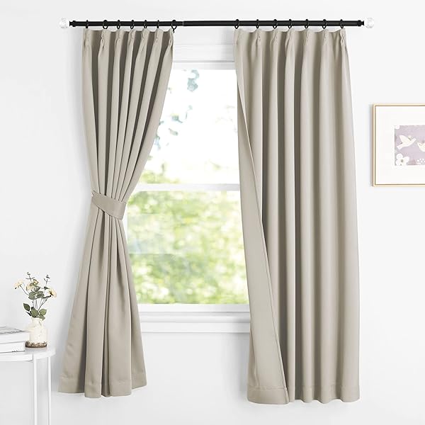 1級遮光 カーテン 断熱 防寒 防音 幅100cm丈230cm ネイビー 2枚セット 防音 防寒 カーテンセット 省エネ かわいい 玄関 アパート マンション 部屋 学校 レストラン 砂の色