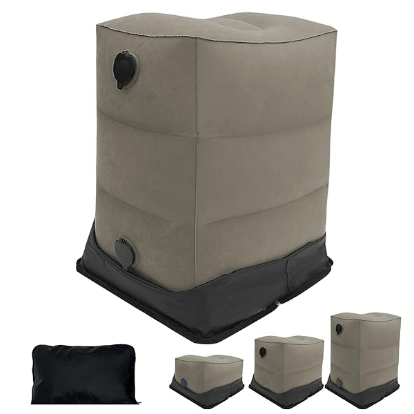 フットレスト 飛行機 子供 エアー足枕 三段階高さ調節 エアーフットレスト ポンプ不要 空気入れ簡単 エ..