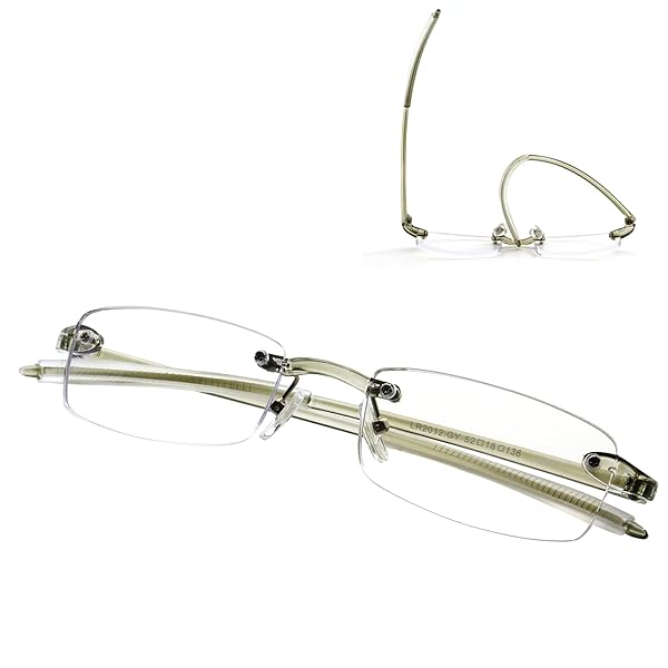 拡大鏡 メガネ型ルーぺ 1.0 1.5 2.0 2.5 3.0 3.5 軽量 ブルーライトカット 拡大 眼鏡 縁なしメガネ かくだい鏡メガネ 拡大鏡 TR 拡大...