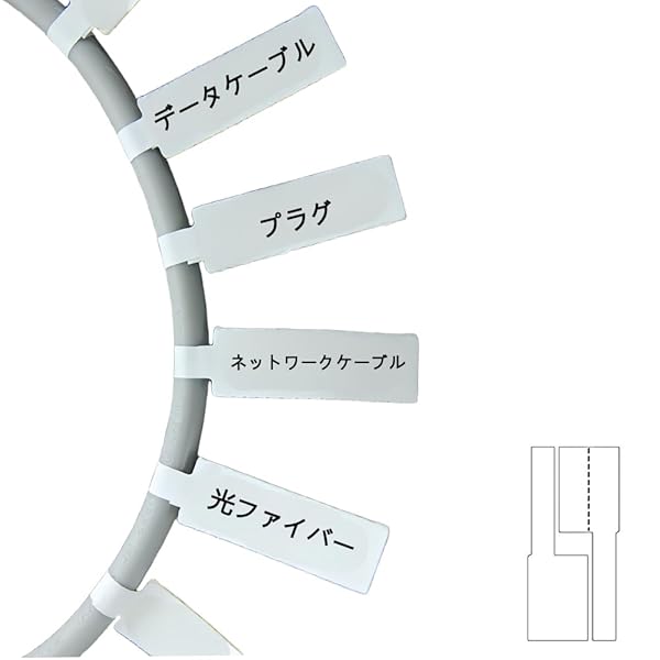 ケーブルラベル 手書き可能 A4互換ラベル アート紙 防水識別 ケーブル 紙 家庭 整理 整頓 配線識別 手書き可能 300枚入り 屋外でも使える