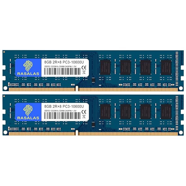 8GB×2枚 PC3-10600U DDR3-1333MHz デスクトップPC用メモリ CL9 PC3 10600 DIMM 240Pin Non-ECC 16GB キット