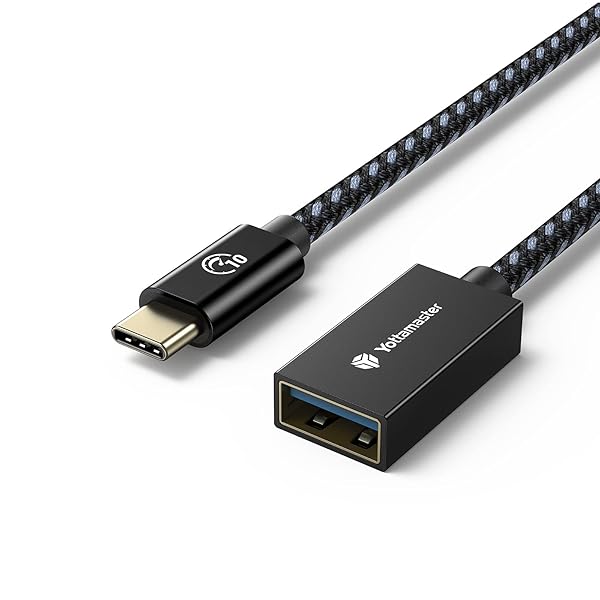 USB Type-C 変換ケーブル（1m）OTGケーブル USB3.1 Gen2 タイプCオス→タイプAメス 変換アダプタ 10Gbps高速データ転送 タイプC 変換コネクター ブラック[P-U100-CAF10]