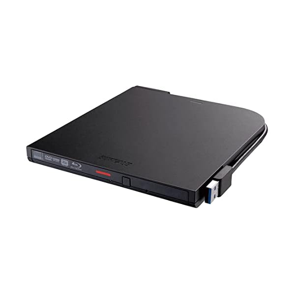 BRXL-PT6U3-BKE (ブラック) USB3.2 (Gen1) 対応 ポータブルBD 再生/書込ソフト添付