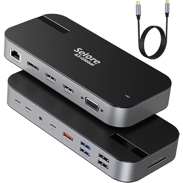 USB C ドッキングステーション type c Dock 【16 in 1】 3画面モード トリプルディスプレイ対応 87W出力 デュアル 4K HDMI出力ポート (16in1)…