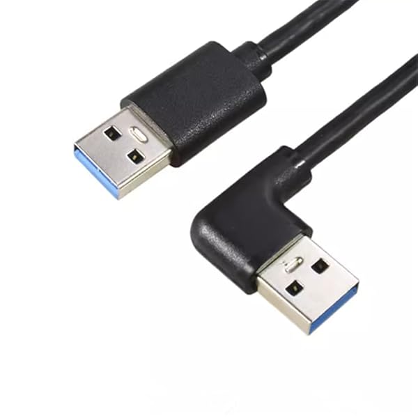USB3.0上下左右90°方向変換ケーブルUSB・A(オス)-USB・A(オス) USB 3.0 ケーブル タイプA-タイプA オス-オス 金メッキコネクタ [ 両端 USB・A平型ケーブル ]USB 3.0 ケーブル タイプA-タイプA オス-オス
