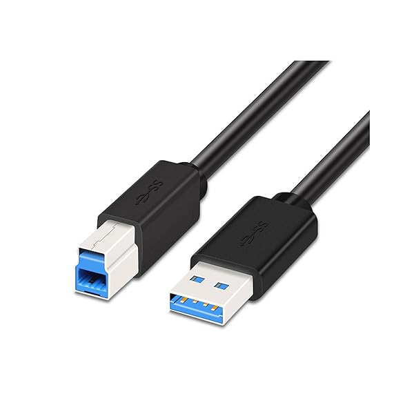 USB 3.0 ケーブル プリンターケーブル 1.8m タイプAオス タイプBオス 5Gbps 高速転送 動作安定 スキャナー/サーバー/外付けHDD/外付けSDD/プリンターなど対応 ブラック