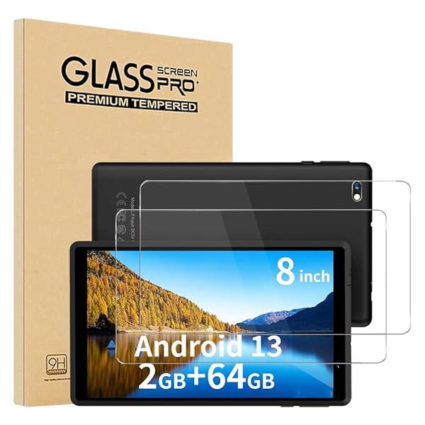 【2枚セッ】For PRITOM L8 フィルム 強化ガラスフィルム 日本旭硝子製 高透過率 高感度タッチ 指紋防止 気泡防止 防水 耐油 指紋防止 硬度9H PRITOM L8 8インチ 液晶保護フィルム