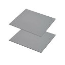 熱伝導性シリコンパッド 80x70mm 2種類の厚さ0.5mm、1.0mm 2枚セット グレー 分割線付き カット可能 GPUヒートシンク 熱伝導シート