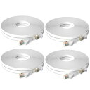 フラットケーブル LANケーブル 5m UTP Cat6 ストレート 5m*4本 ホワイト「1つパッケージ4本が含まれています」