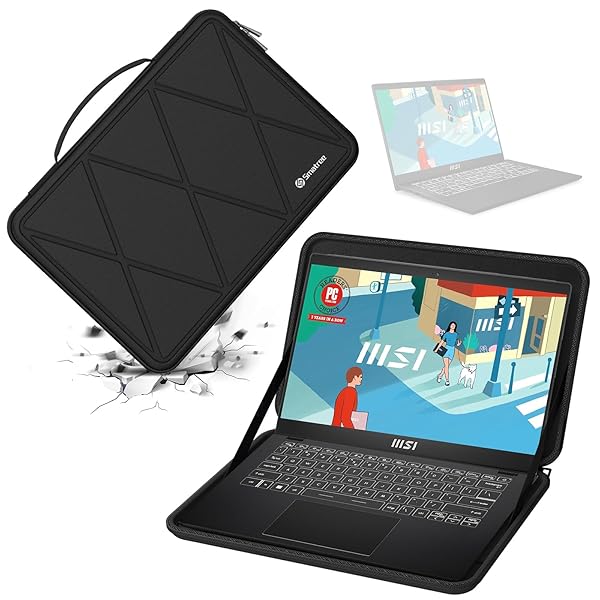 ハードEVA保護スリーブケース 14インチ MSI Modern 14 F13M/B5M/B4MW、Modern 14A/14B、MSI Prestige 14Evo A12M-011/Summit E14FlipEvo A12MT-015 ラップト