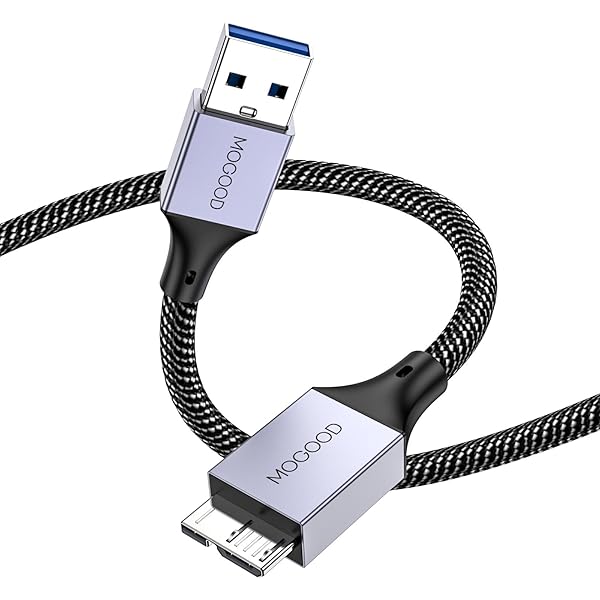 USB 3.0 USBハードディスクケーブル USB3 ケーブル USB 3.0 Micro Bケーブルはポータブル外付けハードディスクドライブと互換性があり、WD Elements、Seagate拡張、Samsung M 3 1 TB/Galaxy
