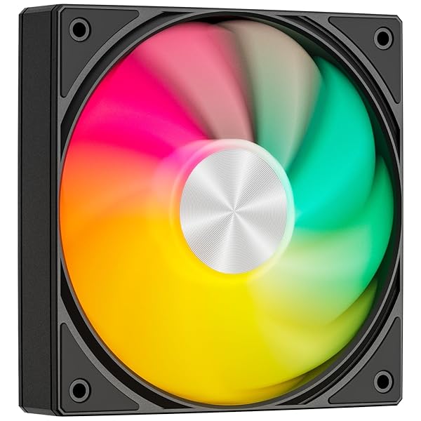 Novonest ケースファン 120mmファン 高性能 1650RPM pcファン 5V 3PIN ARGB 冷却ファン 4PIN PWM 120mm PCケースファン rgbファン 静音 冷却 ブラック「U3KC1」