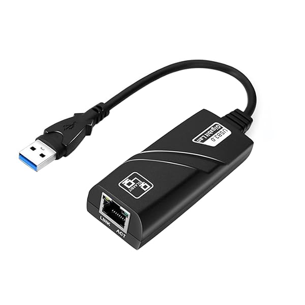 USB LAN 有線LANアダプタ Switch 有線LAN USB 3.0 to RJ45 ギガビットイーサネット 10/100/1000Mbps超高速 Switch 黒