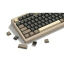 138キー キーキャップ ダブルショット PBT キーキャップ Cherry MX Gateronスイッチ 60%65%70%100%メカニカルキーボード (グレー、ブラウン)