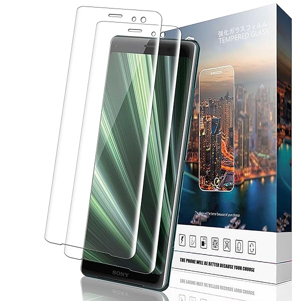 対応 Xperia XZ3 ガラスフィルム Xperia XZ3 SO-01L SOV39 801SO フィルム【日本旭硝子素材】強化ガラス 硬度9H 気泡ゼロ 高透過率 飛散防止 耐衝撃 指紋防止
