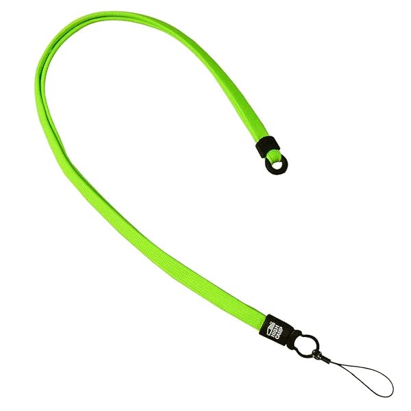 Highcamp Neck Strap for Smartphones and Feature Phones - Anti-Drop, Durable, Soft, Fluorescent Green