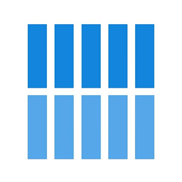 M.2 NVMe SSD 冷却用サーマルパッド、10パック2種類の厚さ0.5mm、1.0mm 熱伝導性シリコンパッド、2.0 W/mk熱伝導率