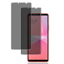 【2枚セット- 日本旭硝子素材】対応 Xperia10 III/Xperia 10iii Lite ガラスフィルム 覗き見防止 Xperia 10 III フィルム のぞき見防止 さらさら SOG04 SO-52B 強化ガラス エクスペリア10iii