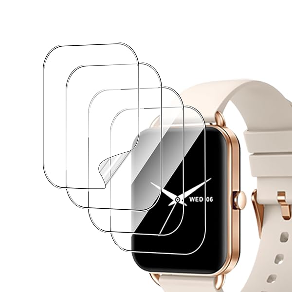 【4枚セット】対応 MONOMAM Primo スマートウォッチ フィルム 1.65/1.69インチ 保護フィルム 24時間自動修復技術 柔らかい 全面吸着 指紋・汚れ防止 飛散防止 高透過率 高感度 超高質感