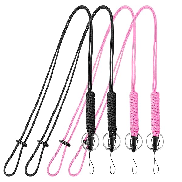 ネックストラップ 携帯ストラップ 落下防止 長さ調整可能 ワンタッチで脱着 スマホ、デジカメ、鍵、警..