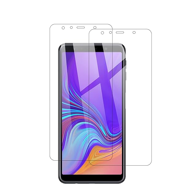 【2枚セット】For Galaxy A7 2019/2018 用 ガラスフィルム 強化ガラス 旭硝子製 FOR ギャラクシー A7 2019/2018 フィルム 硬度9H 飛散防止 指紋防止 自動吸着 気泡防止 液晶保護フィルム