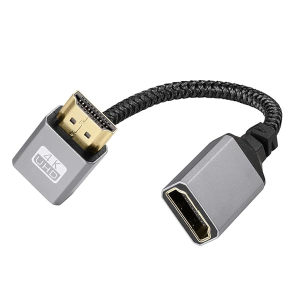 0.15m 0.3m 0.5m短いHDMI ケーブル，4k /1080PHDMI 延長ケーブル, HDMI 1.4オス-メス 90度L字型左右向きHDMI 延長ケーブル 高速HDMI変換4K 60Hz HDMI 1.4ケーブル (4K下L,メス-オス., 0.15m)ブランド色4K下L,メス-オス.モデル商品説明【商品概要】伝送速度：最大伝送速度は18Gbps（340MHz）です。ケーブル長さ：0.15m/0.5m。四つの方向があって：上L、下L、左L、右L。直径：5.5mm。HDMI 延長ケーブル：このHDMI延長ケーブルを使うことでお手持ちのテレビ、プロジェクター、ディスプレイをブルーレイプレイヤー、 PS3/4 、Xbox One/360、FireTVStick、Chromecast等のHDMI機器に楽に接続可能です。映像と音声信号を長距離でも伝送実現出来るケーブルです。HDMI規格1.4対応：1080p(Full HD)と2160p(4K)の高解像度、色深度 48 bit(ディープカラー)の鮮やかで豊かな映像を楽しめます。HDMIイーサネットチャンネル（HEC）、 テレビにつながるHDMI機器とイーサネットで接続可能なので別途LAN接続の必要がありません。オーディオリターンチャンネル(ARC)に対応、音声信号をテレビ側からAVアンプ等に伝送可能です。サビなどに強く信号劣化を抑える金メッキプラグ、更に外部ノイズの干渉から信号を保護する3重シールドとツイストペア構造を採用しています。高速伝送対応します。本延長ケーブルは出力デバイスがTV、ディスプレイとの接続距離が遠すぎる問題を簡単に解決出来ますから、ケーブルの不足に心配する必要がありません。【商品説明】伝送速度：最大伝送速度は18Gbps（340MHz）です。【商品詳細】商品種別：家電＆カメラ商品名：0.15m 0.3m 0.5m短いHDMI ケーブル，4k /1080PHDMI 延長ケーブル, HDMI 1.4オス-メス 90度L字型左右向きHDMI 延長ケーブル 高速HDMI変換4K 60Hz HDMI 1.4ケーブル (4K下L,メス-オス., 0.15m)製造元：商品番号：ZHX-HDMI-0620商品内容：0.2m色：4K下L,メス-オス.【当店からの連絡】