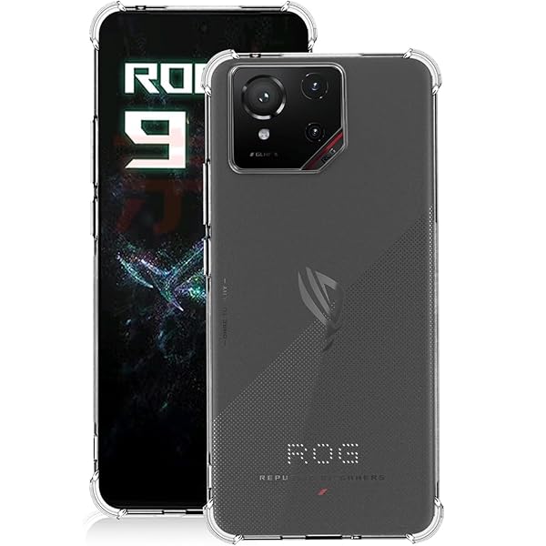 For ASUS ROG Phone 9 / 9 Pro ケース 耐衝撃 TPU素材 薄型軽量 柔軟 指紋防止 黄変防止 擦り傷防止 レンズ保護 着脱簡単 ASUS ROG Phone 9 / 9 Pro 用 ケース（クリア）
