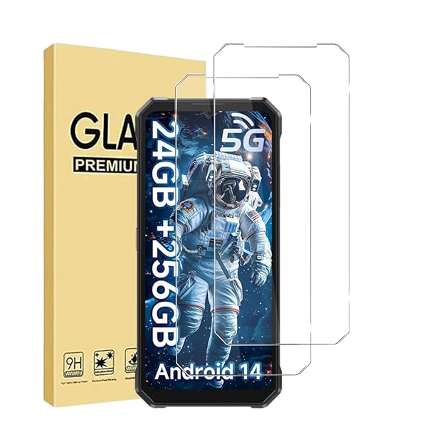 【2枚セット】For FOSSiBOT F107 Pro フィルム 強化ガラス 保護フィルム 日本旭硝子素材製 硬度9H 飛散..