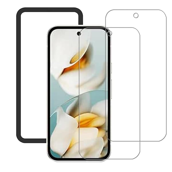 Google Pixel 9A 用 ガラスフィルム グーグル ピクセル 9A 対応 保護 フィルム 強化 ガラス ガイド枠付き 2枚入り SPSP9A