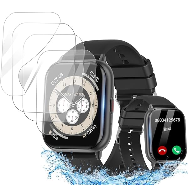 【4枚セット】対応 MMBX スマートウォッチ 1.83インチ フィルム保護フィルム 気泡防止 極薄 撥水撥油 飛散防止 高透過率 反射低減 耐指紋 指紋防止高感度 24時間自動修復技術 装着簡単 MMBX スマートウォッチ 1.83インチ フィルム