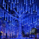 イルミネーションライト 屋外 ソーラー 30cm 8本 流れ星 流星 IP52防水 クリスマス イルミネーション 高輝度 ソーラー イルミネーション 屋外 防水 雰囲気づくり 夜間自動点灯 クリスマス 飾り/パーティー/新年/お庭/学園祭/屋外/対応