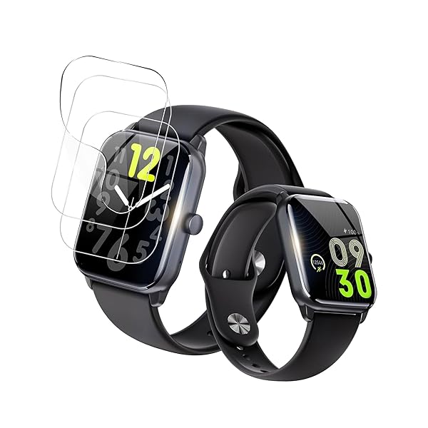 For Adare スマートウォッチ 1.96インチ超大画面 フィルム 高い透明度 反射低減 高感度 指紋防止 柔軟液晶保護フィルム 保護フィルム【3枚入り】