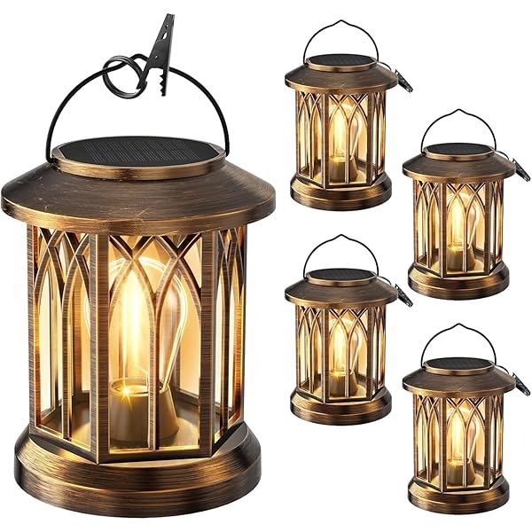 ソーラーランタン ソーラーライト 屋外 防水 ガーデンライト おしゃれ ledランタン LED 電球色 夜明け 自動オン/オフ 庭、花壇、パティオ、玄関、ベラン...