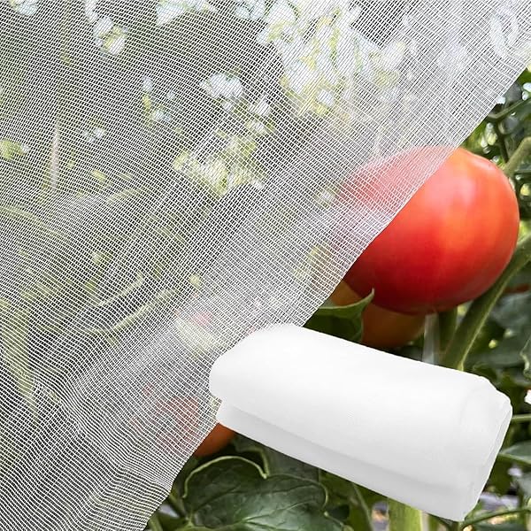 防虫ネット 防鳥ネット 園芸用ネット 鳥害対策 防鳥防獣網 鳥除け 野菜栽培 家庭菜園 畑 野菜 虫鳥除け網 通気性 虫除けネット 透明色 (2.5mX5m)