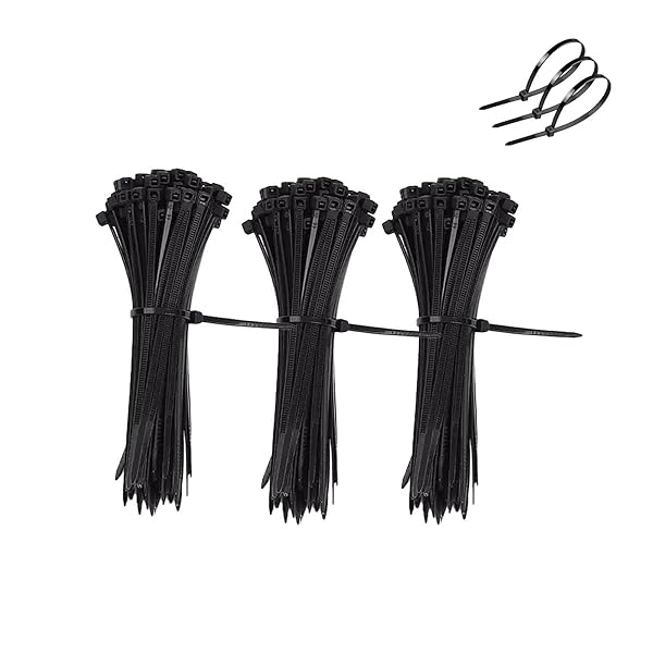 結束バンド 300本入（幅2.5mm 長さ100mm）ナイロン結束バンド 耐候性 耐熱性 ケーブル固定 配線管理 プレミアムプラスチックケーブルワイヤータイ ネクタイジップ 屋内 屋外用 強力ケーブル固定 セルフロック電線 ナイロン製 園芸 バイク