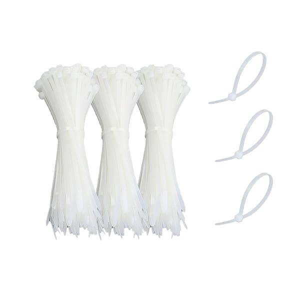 結束バンド 300本入（幅2.5mm 長さ100mm）ナイロン結束バンド 耐候性 耐熱性 ケーブル固定 配線管理 プレミアムプラスチックケーブルワイヤータイ ネクタイジップ 屋内 屋外用 強力ケーブル固定 セルフロック電線 ナイロン製 園芸 バイク